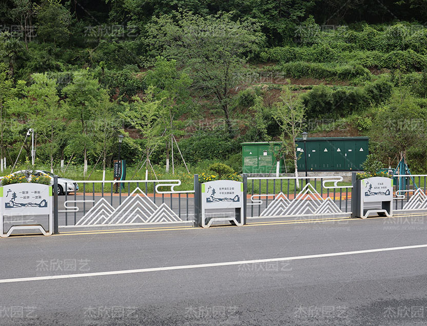 山水印象经典花箱道路花箱